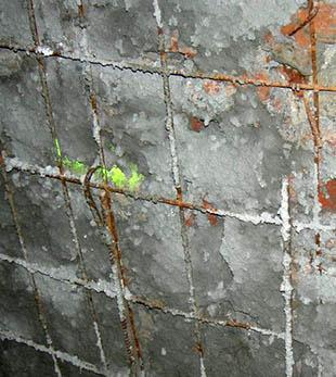 Fenomeni ossidativi della rete metallica